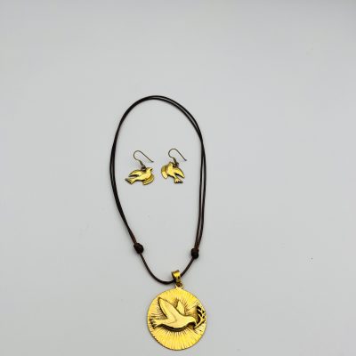 Dove Pendant & Earring set