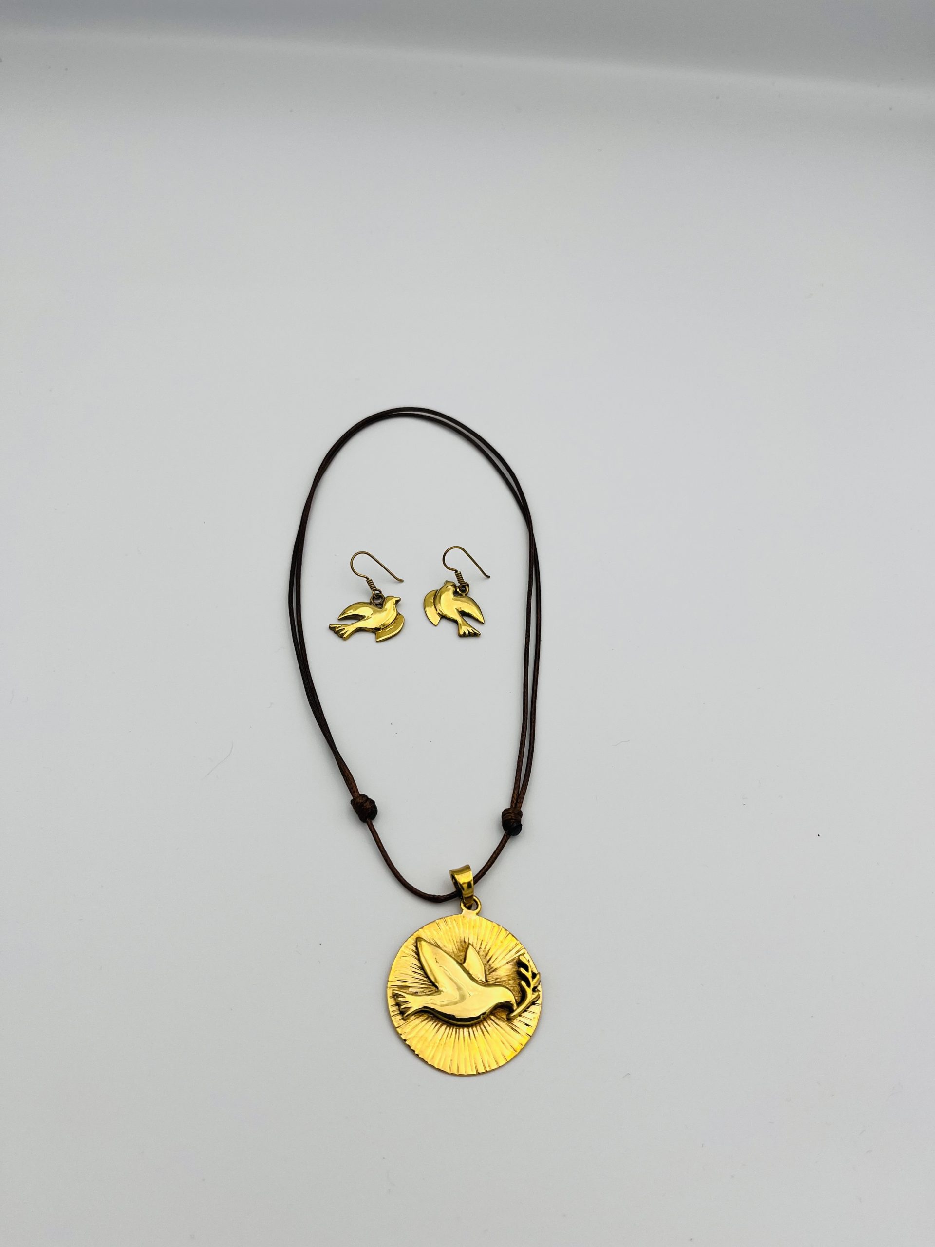 Dove Pendant & Earring set